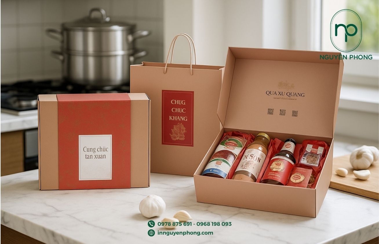 In túi giấy đựng tỏi đen cao cấp - Nâng tầm giá trị sản phẩm